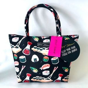 Betsey Johnson Insulated Sushi Lunch Tote Satchel EUC
